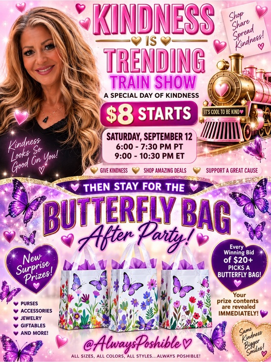 AlwaysPoshible Tops - Unlisted Item by E: Kindness is Trending event & Butterfly 🦋 Bag Buyer’s Prizes!